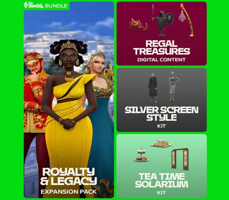 The Sims 4 - Royalty & Legacy Grand Bundle DLC EU PC EA App