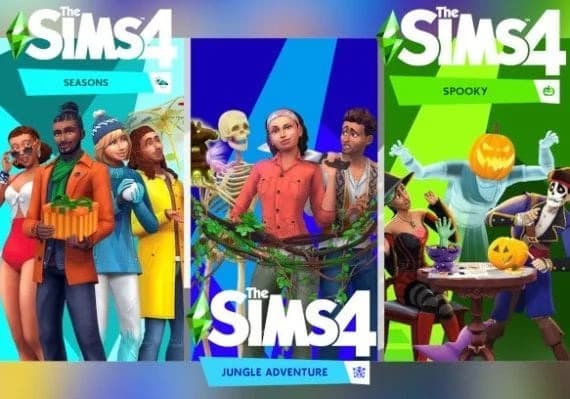 The Sims 4: Seasons + Jungle Adventure + Spooky Stuff - Bundle DLC