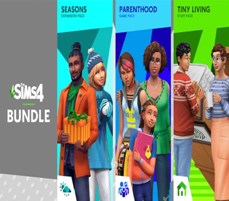 The Sims 4 - Seasons + Parenthood + Tiny Living Stuff DLC Bundle PC EA App