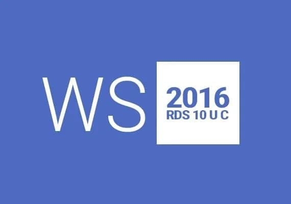 Windows Server 2016 Remote Desktop Services 10 user connections