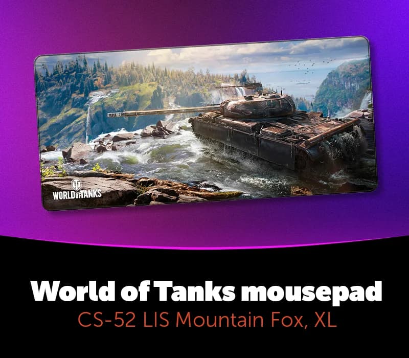 World of Tanks - CS-52 LIS Mountain Fox Mousepad, XL EU Prismyx Voucher