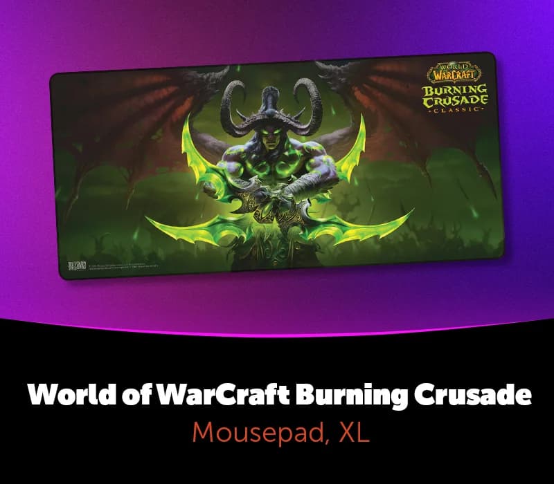 World of Warcraft: Burning Crusade - Illidan Mousepad, XL EU Prismyx Voucher