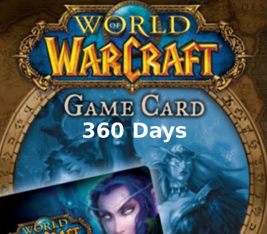 World of Warcraft 360 DAYS Pre-Paid Time Card