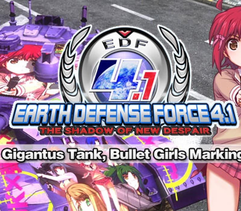 EARTH DEFENSE FORCE 4.1 - Gigantus Tank, Bullet Girls Marking DLC Steam