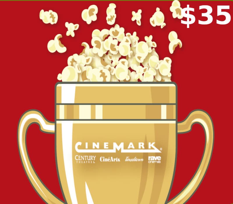 Cinemark Theatres $35 Gift Card